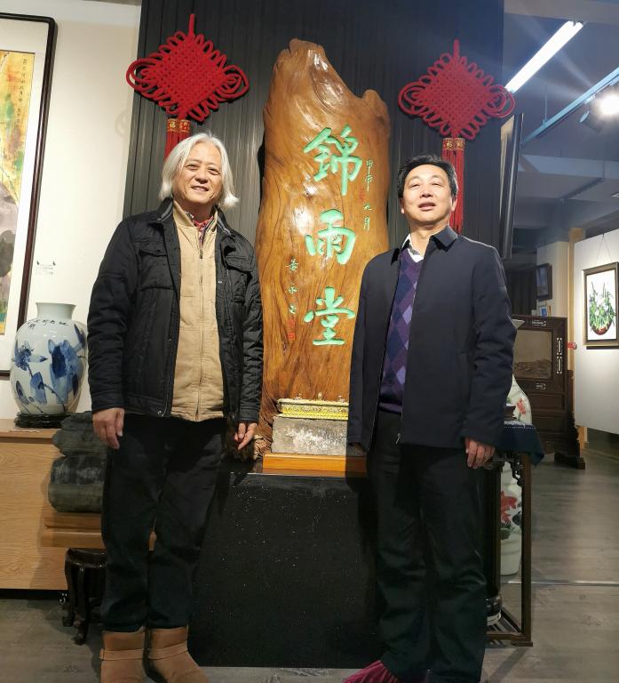 学院党委书记王章华带队拜访杰出校友毛光辉
